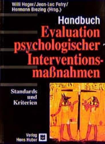 Beispielbild fr Evaluation psychologischer Interventionsmanahmen: Standards und Kriterien: Ein Handbuch zum Verkauf von medimops