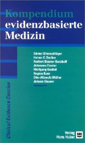 Imagen de archivo de Kompendium evidenzbasierte Medizin. Deutschprachige Ausgabe von Clinical Evidence a la venta por medimops