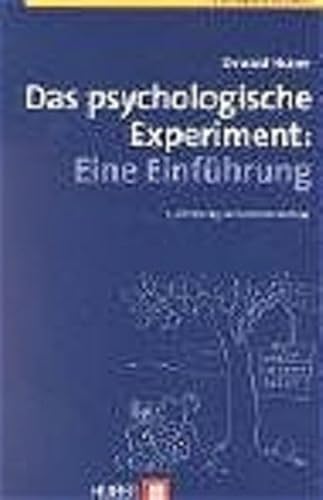 Beispielbild fr Das psychologische Experiment. Eine Einfhrung zum Verkauf von medimops