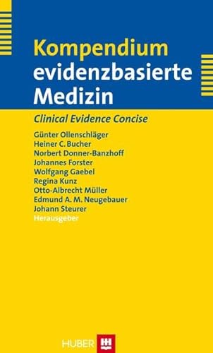 9783456844213: Kompendium evidenzbasierte Medizin: Deutschsprachige Ausgabe von Clinical Evidence Concise