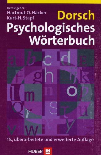 Stock image for Dorsch Psychologisches Wrterbuch for sale by medimops