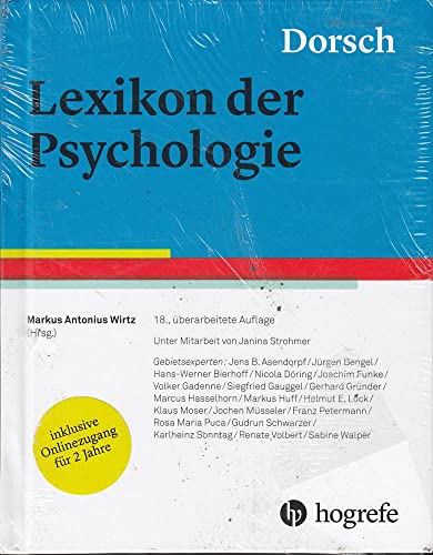 Beispielbild fr Dorsch - Lexikon der Psychologie zum Verkauf von medimops