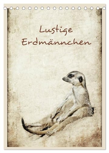 Imagen de archivo de Lustige Erdmnnchen (Tischkalender 2025 DIN A5 hoch), CALVENDO Monatskalender : Erdmnnchen humorvoll prsentiert a la venta por AHA-BUCH GmbH