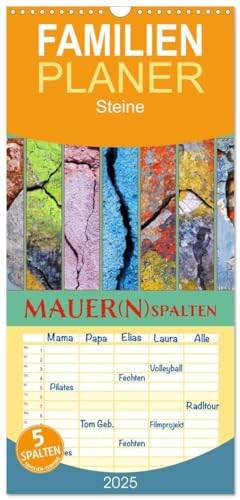 Beispielbild fr Familienplaner 2025 - MAUER(N)spalten mit 5 Spalten (Wandkalender, 21 x 45 cm) CALVENDO : Fotokunst, die abstrakt farbige Mauerspalten in Szene setzt zum Verkauf von AHA-BUCH GmbH