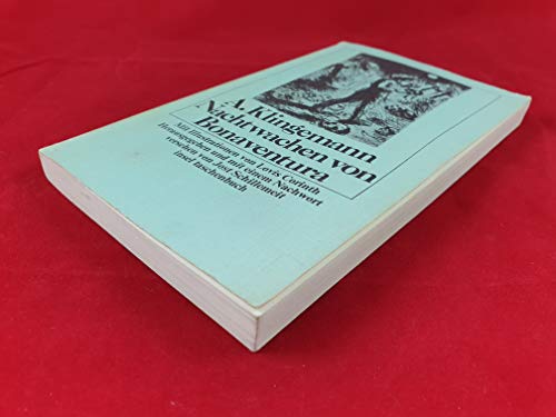 Beispielbild fr Nachtwachen. von, August Klingemann. Hrsg. und mit einem Nachw. vers. von Jost Schillemeit / Insel-Taschenbuch ; 89 zum Verkauf von Versandantiquariat Schfer