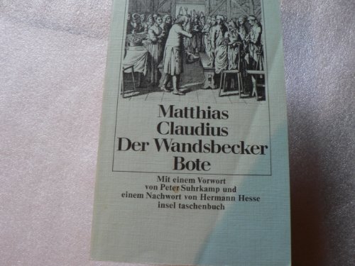 Stock image for Der Wandsbecker Bote for sale by German Book Center N.A. Inc.