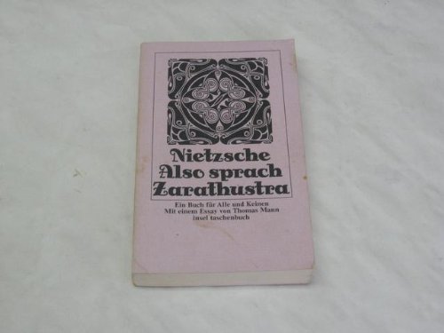 Stock image for Also sprach Zarathustra: Ein Buch für Alle und Keinen [+] Die Philosophie Nietz for sale by HPB-Ruby