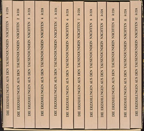 DIE ERZAHLUNGEN AUS DEN TAUSENDUNDEIN NACHTEN; 12 VOLUMES SET; SLIPCASE