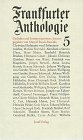 9783458048367: Frankfurter Anthologie, Bd.5 (Livre en allemand)