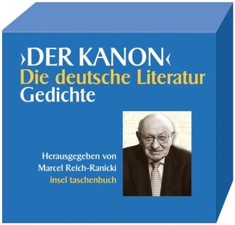 Beispielbild fr Der Kanon. Die deutsche Literatur. Gedichte: Die umfassende Sammlung deutschsprachiger Gedichte von Walther von Marcel Reich-Ranicki Inhalt: Band 1: Von Walther von der Vogelweide bis Friedrich Gottlieb Klopstock / Band 2: Von Gotthold Ephraim Lessing bis Friedrich Schiller / Band 3: Von Friedrich Hlderlin bis Annette von Droste-Hlshoff / Band 4: Von Heinrich Heine bis Frank Wedekind / Band 5: Von Stefan George bis Kurt Tucholsky / Band 6: Von Klabund bis Paul Celan / Band 7: Von Erich Fried bis Durs Grnbein Band 8: Die Gedichte und Ihre Autoren Marcel Reich-Ranicki, geboren 1920 in Wloclawek an der Weichsel, ist in Berlin aufgewachsen. Er war 1960 - 1973 stndiger Literaturkritiker der Hamburger Wochenzeitung "Die Zeit" und leitete 1973 - 1988 in der "Frankfurter Allgemeinen Zeitung" die Redaktion fr Literatur und literarisches Leben. In den Jahren 1968/69 lehrte er an amerikanischen Universitten, 1971 - 1975 war er stndiger Gastprofessor fr Neue Deutsche Literatur an den Unive zum Verkauf von BUCHSERVICE / ANTIQUARIAT Lars Lutzer