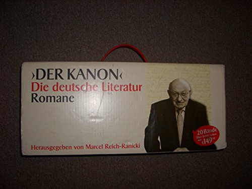 Beispielbild fr Der Kanon. Die deutsche Literatur. Essays: Fnf Bnde und ein Begleitband im Schuber: KOMPLETT 5 Bnde + Begleitband Literatur Anthologien Deutsche Literaten Essay Essays Belletristik Anthologien Belletristik Anthologie Marcel Reich-Ranicki Inhalt: Band 1: Martin Luther bis Arthur Schopenhauer / Band 2: Leopold von Ranke bis Rosa Luxemburg / Band 3: Heinrich Mann bis Joseph Roth / Band 4: Bertolt Brecht bis Golo Mann / Band 5: Max Frisch bis Durs Grnbein Marcel Reich-Ranicki, geboren 1920 in Wloclawek an der Weichsel, ist in Berlin aufgewachsen. Er war 1960 - 1973 stndiger Literaturkritiker der Hamburger Wochenzeitung "Die Zeit" und leitete 1973 - 1988 in der "Frankfurter Allgemeinen Zeitung" die Redaktion fr Literatur und literarisches Leben. In den Jahren 1968/69 lehrte er an amerikanischen Universitten, 1971 - 1975 war er stndiger Gastprofessor fr Neue Deutsche Literatur an den Universitten von Stockholm und Uppsala, seit 1974 ist er Honorarprofessor an der Universitt Tbing zum Verkauf von BUCHSERVICE / ANTIQUARIAT Lars Lutzer