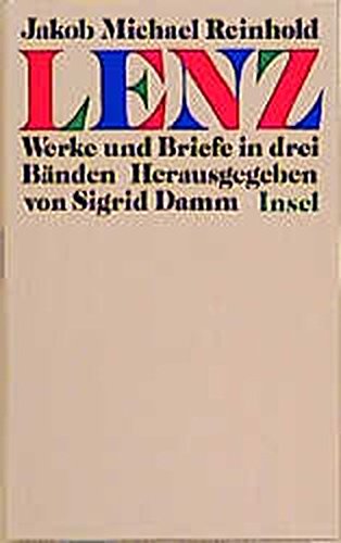 9783458098454: Werke und Briefe - Lenz, Jakob M