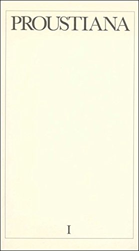 Beispielbild fr Proustiana. I - XX (Band 1 - 20 in 11 Heften) Mitteilungsblatt der Marcel Proust Gesellschaft zum Verkauf von Antiquariat & Verlag Jenior