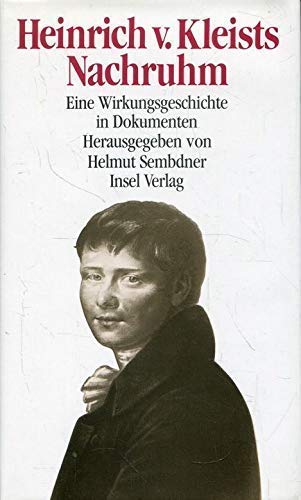 Beispielbild fr Dokumente zu Kleist II. Heinrich von Kleists Nachruhm. Eine Wirkungsgeschichte in Dokumenten zum Verkauf von medimops