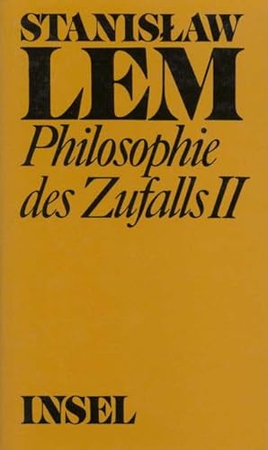 Philosophie des Zufalls; Zu einer empirischen Theorie der Literatur. - Lem, Stanislaw