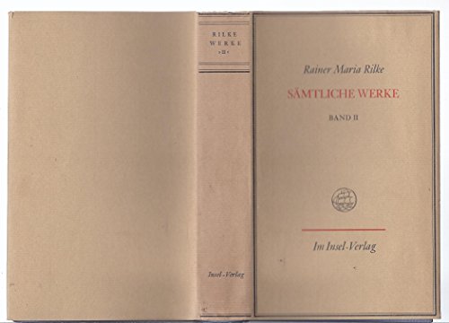 SÃ¤mtliche Werke, 7 Bde. Ln, Bd.2, Gedichte (9783458153047) by Rilke, Rainer Maria