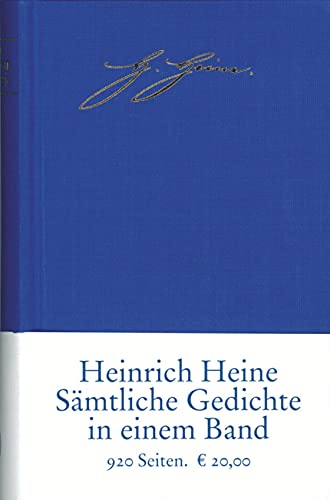 Sämtliche Gedichte in zeitlicher Folge. Herausgegeben und mit einem Nachwort von Klaus Briegleb. Dünndruckausgabe. - Heine, Heinrich; Briegleb, Klaus (Hrsg.)