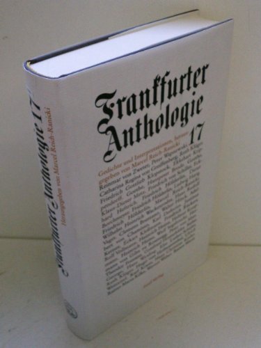Imagen de archivo de Frankfurter Anthologie 17. Gedichte und Interpretationen. a la venta por Antiquariat Matthias Wagner