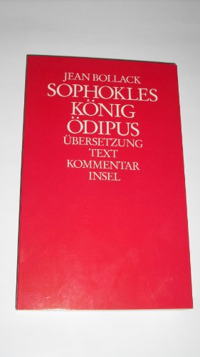 9783458166290: Sophokles, Knig dipus, in 2 Bdn., Bd.1, bersetzung, Text, Kommentar