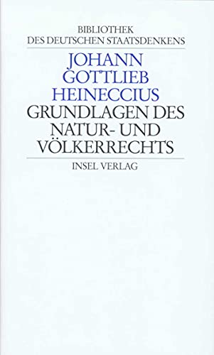 Beispielbild fr Grundlagen des Natur- und Vlkerrechts. bers. v. P.Mortzfeld, hrsg. v. Chr.Bergfeld. zum Verkauf von Antiquariat Kai Gro