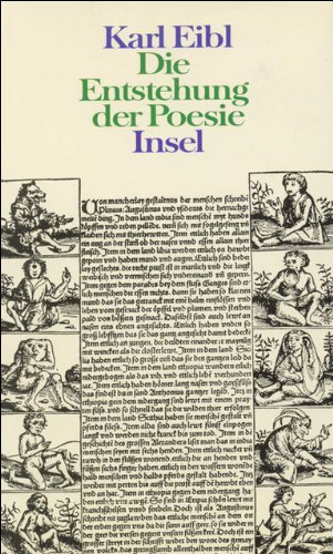 Beispielbild fr Die Entstehung der Poesie zum Verkauf von medimops