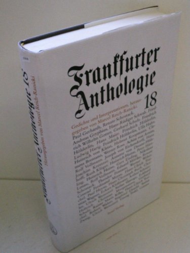 Frankfurter Anthologie, Bd.18 (9783458167181) by Reich-Ranicki, Marcel