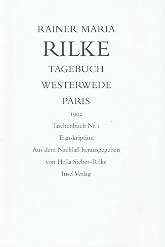 9783458170433: Rilke: Tageb. Westerwede/Paris 1902