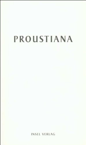 Stock image for Proustiana. Mitteilungsblatt der Marcel Proust Gesellschaft: Proustiana XXII: Mitteilungen der Marcel Proust Gesellschaft: XXII for sale by medimops