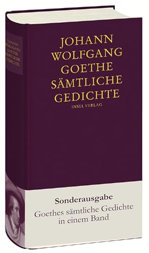 Beispielbild fr Johann Wolfgang Goethe. Smtliche Gedichte. zum Verkauf von Antiquariat-Sandbuckel