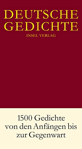 Deutsche Gedichte 1500 Gedichte von den Anfangen bis zur Gegenwart (German Edition) (9783458174400) by Hans-Joachim Simm