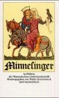 Beispielbild fr Minnesinger. In Bildern der Manessischen Liederhandschrift. it 88 / 11. Auflage zum Verkauf von Hylaila - Online-Antiquariat