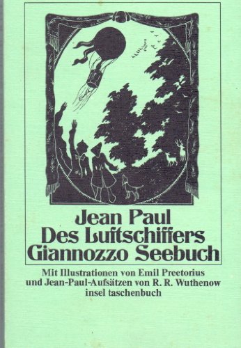 Beispielbild fr Des Luftschiffers Giannozzo Seebuch und ber die natrliche Magie der Einbildungskraft. zum Verkauf von medimops