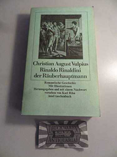 Beispielbild fr Rinaldo Rinaldini der Ruberhauptmann. Romantische Geschichte. zum Verkauf von medimops