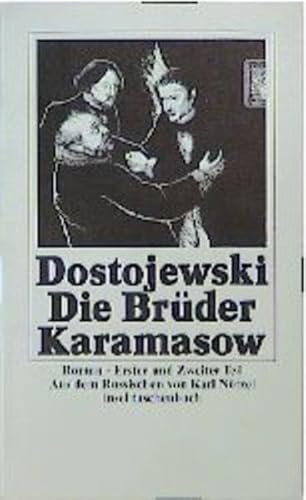 Die Brüder Karamasoff - Roman in zwei Bänden. Band 1 + 2 (I+II Bde. KOMPLETT: I bis IV Teile) Erster und zweiter Bd. - Dostojewski, Fedor (Fjodor) M. --- (Dostojewskij, Dostojevski) - aus d. Russ. von Karl Nötzel