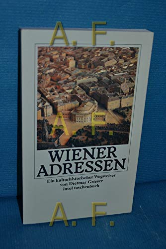 Imagen de archivo de Wiener Adressen. a la venta por ThriftBooks-Dallas