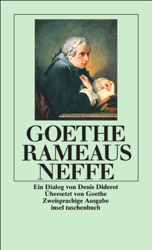 Beispielbild fr Rameaus Neffe : Ein Dialog von Denis Diderot. bersetzt von Goethe. Mit Zeichnungen von Antoine Watteau und einem Nachwort von Horst Gnther / Insel-Taschenbuch. zum Verkauf von Antiquariat KAMAS