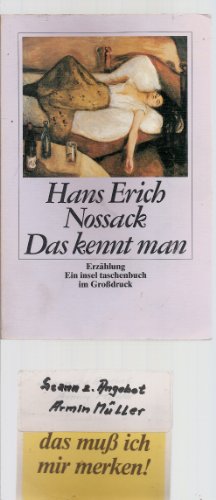 9783458340300: Das kennt man. Erzhlung