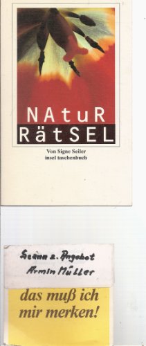 Stock image for Natur-Rtsel for sale by Leserstrahl  (Preise inkl. MwSt.)