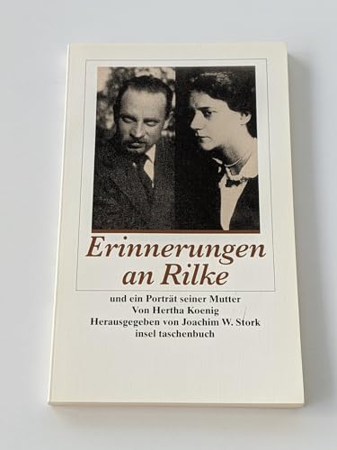 Stock image for Erinnerungen an Rainer Maria Rilke / Rilkes Mutter. for sale by Project HOME Books
