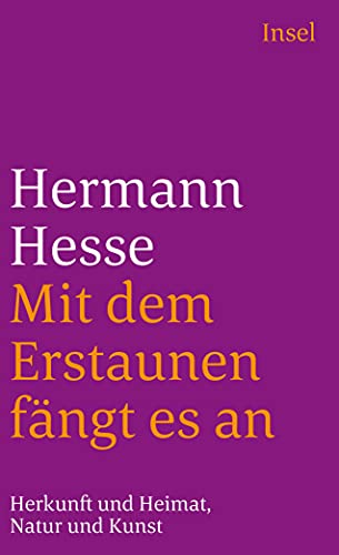 Imagen de archivo de Hesse, H: Mit dem Erstaunen a la venta por Reuseabook