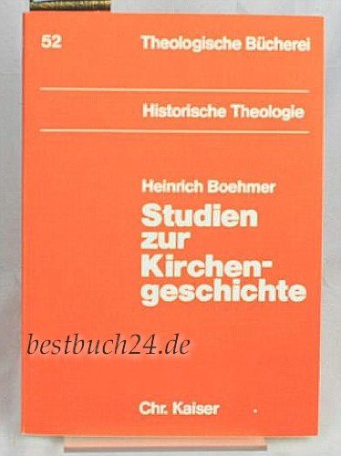 9783459008896: Studien zur Kirchengeschichte
