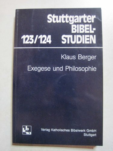 Beispielbild fr Exegese und Philosophie zum Verkauf von medimops