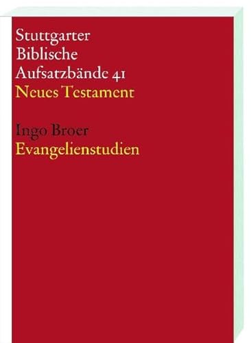 9783460064119: Broer, I: Evangelienstudien