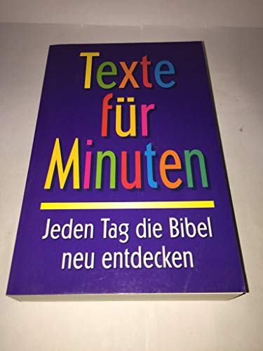 Stock image for Texte für Minuten [Paperback] B ckermann, Gudrun for sale by tomsshop.eu