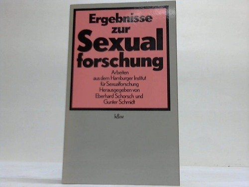 Imagen de archivo de Ergebnisse zur Sexualforschung. Arbeiten aus dem Hamburger Institut fr Sexualforschung a la venta por Bernhard Kiewel Rare Books