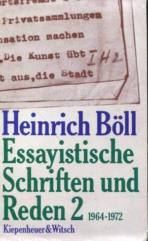 Imagen de archivo de Essayistische Schriften und Reden 2. 1964-1972 a la venta por CSG Onlinebuch GMBH