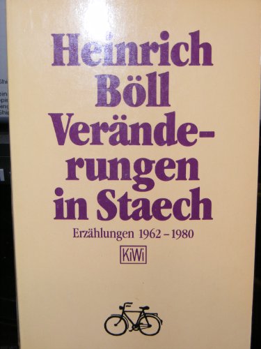 Imagen de archivo de Vernderungen in Staech. Erzhlungen 1962 - 1980 a la venta por Lenzreinke Antiquariat