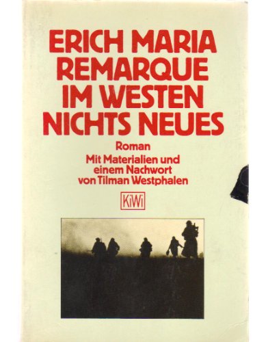 Beispielbild fr Erich Maria Remerque: in Westen Nichts Neues zum Verkauf von AwesomeBooks