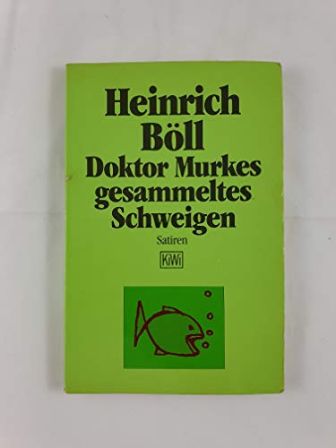 Stock image for Dr Murkes Gesammeltes Schweigen for sale by WorldofBooks