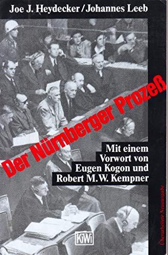 Imagen de archivo de Der Nrnberger Proze. a la venta por Henry Hollander, Bookseller